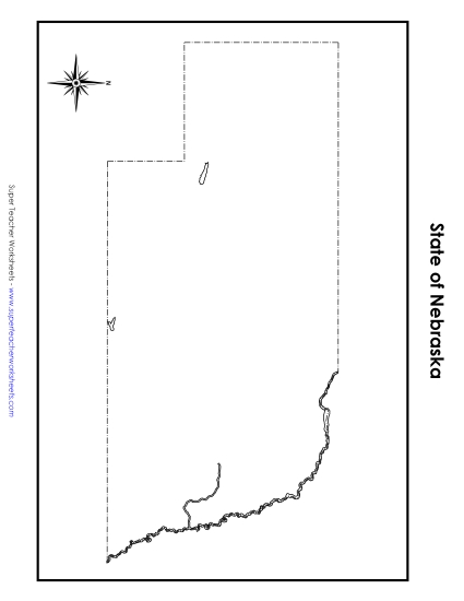 Maps - Nebraska Map (No Bordering States) Maps - Nebraska Map (No Bordering States)