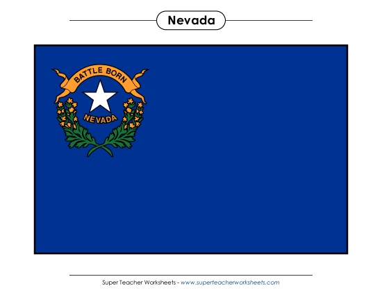 Flags & Seals - Nevada State Flag (Full-Color Version)
