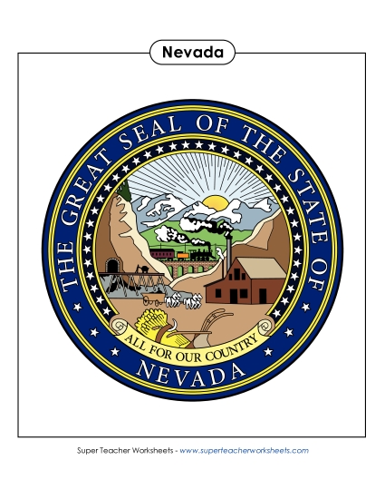 Flags & Seals - Nevada State Seal (Full-Color Version) Flags & Seals - Nevada State Seal (Full-Color Version)