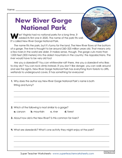 Landmarks & Places - New River Gorge National Park Landmarks & Places - New River Gorge National Park