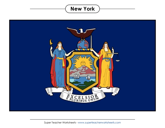 Flags & Seals - New York State Flag (Full-Color Version) Flags & Seals - New York State Flag (Full-Color Version)