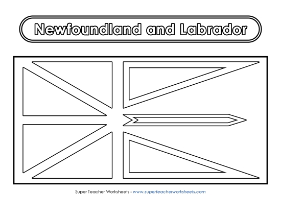 Flag and Coat of Arms - Newfoundland and Labrador Flag (Black & White) Flag and Coat of Arms - Newfoundland and Labrador Flag (Black & White)