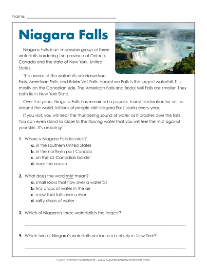 Non-Fiction - Niagara Falls Non-Fiction - Niagara Falls