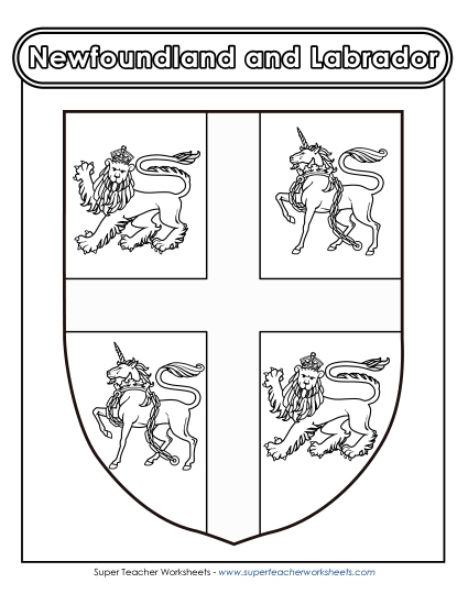 Flag and Coat of Arms - NL Escutcheon (Black & White)