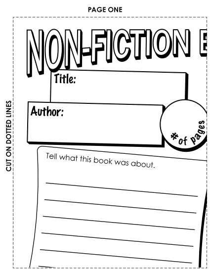 Book Report Posters - Non-Fiction Book Poster (Large)