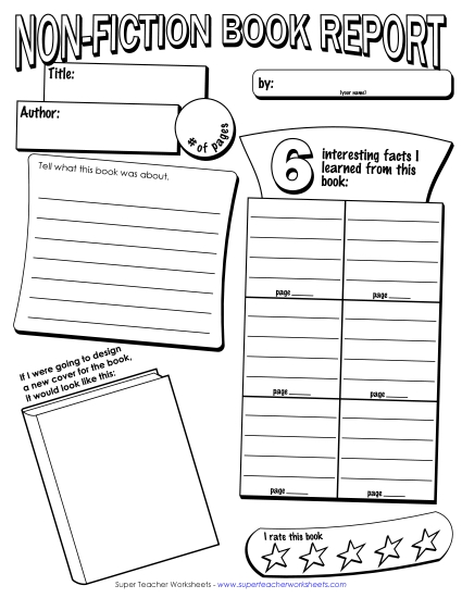 Book Report Posters - Non-Fiction Book Poster (Small)