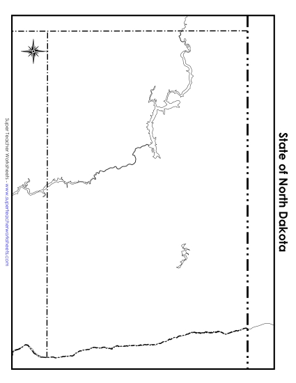 North Dakota - North Dakota Map (Blank) North Dakota - North Dakota Map (Blank)