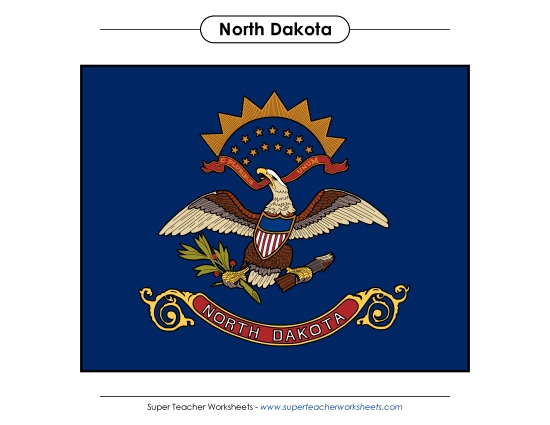 Flags & Seals - North Dakota State Flag (Full-Color Version) Flags & Seals - North Dakota State Flag (Full-Color Version)
