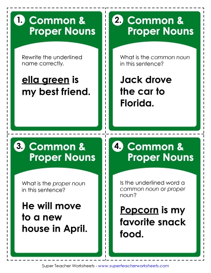 Nouns: Common and Proper Nouns: Common and Proper