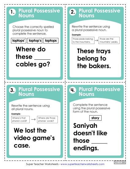 Nouns: Plural Possessive Nouns: Plural Possessive