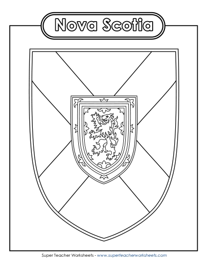 Maps - NS Escutcheon (Black & White)