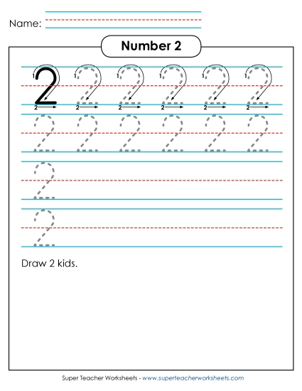 Number Two - Number 2: Trace and Print