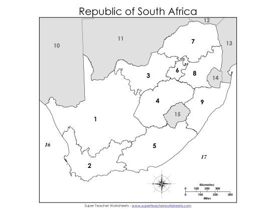 Maps - Numbered - Numbered Provinces Map #1 Maps - Numbered - Numbered Provinces Map #1