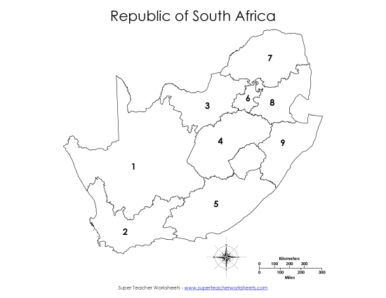 Maps - Numbered - Numbered Provinces Map #2 Maps - Numbered - Numbered Provinces Map #2