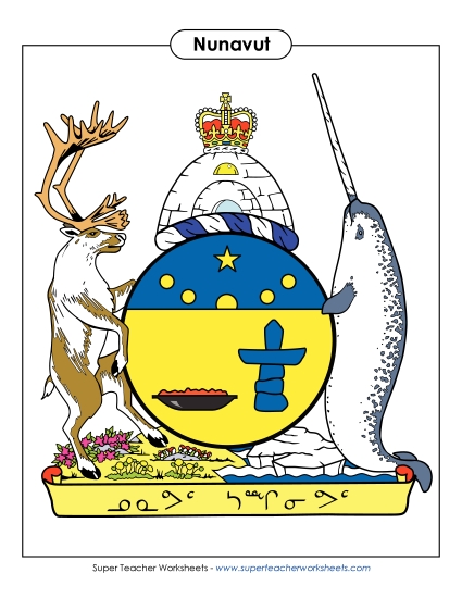 Flag and Coat of Arms - Nunavut Coat of Arms (Full Colour)
