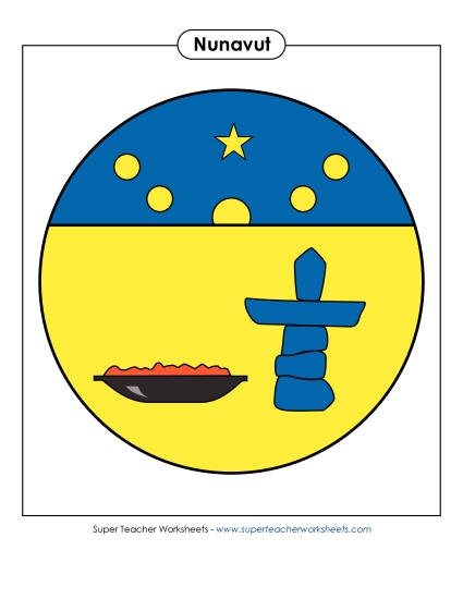 Flag and Coat of Arms - Nunavut Escutcheon (Full Colour)