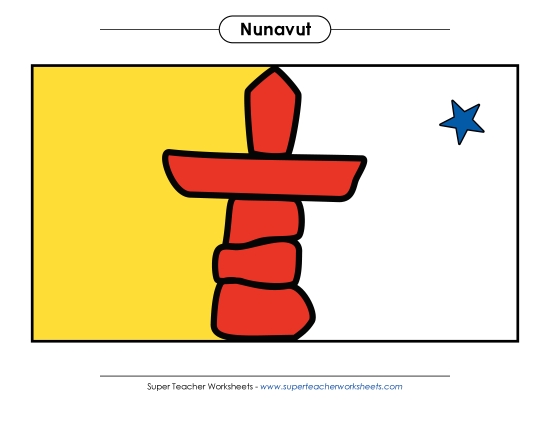 Flag and Coat of Arms - Nunavut Flag (Full Colour)