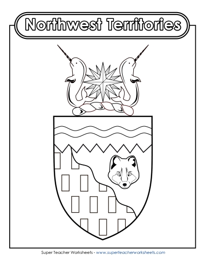 Flag and Coat of Arms - NWT Coat of Arms (Black & White)