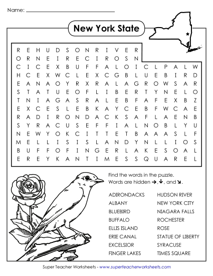 Puzzles - NYS Word Search Puzzle