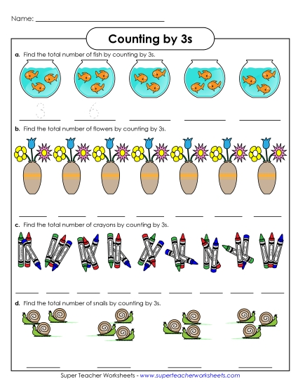 Objects: Counting by 3s Objects: Counting by 3s