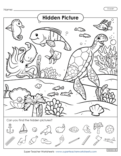 Hidden Pictures - Ocean Hidden Pictures - Ocean