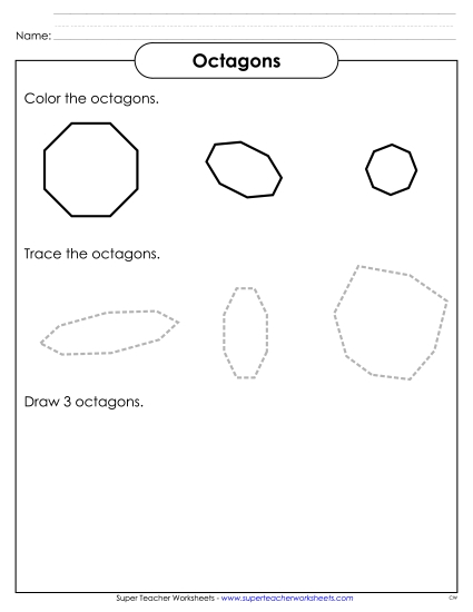 Individual Shapes - Octagons Individual Shapes - Octagons