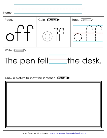Individual Sight Words - Off (Sight Word)