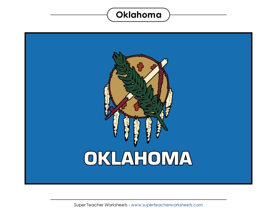 Flags & Seals - Oklahoma State Flag (Full-Color Version)