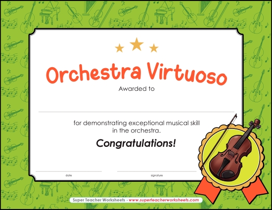 Music Awards - Orchestra Virtuoso Award Music Awards - Orchestra Virtuoso Award