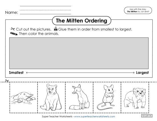 Cut-and-Glue Activities - Ordering by Size: Smallest to Largest Cut-and-Glue Activities - Ordering by Size: Smallest to Largest
