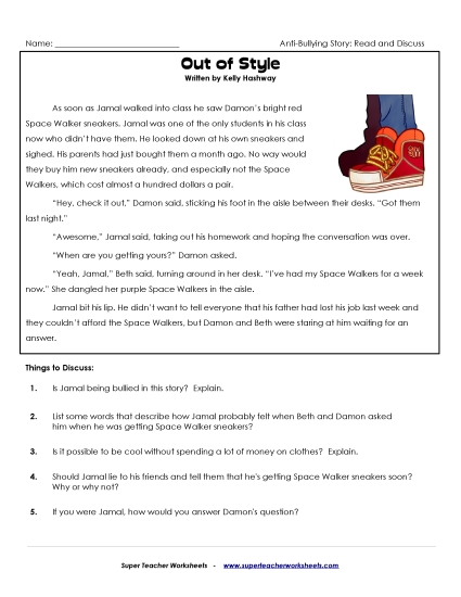 Read & Discuss Stories - Out of Style