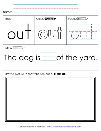 Individual Sight Words - Out (Sight Word)