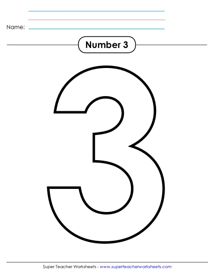 Number Three - Outline - Number 3