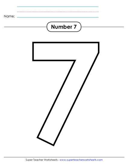 Number Seven - Outline - Number 7