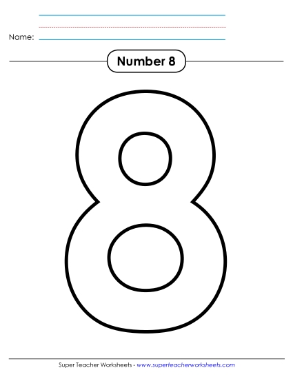 Number Eight - Outline - Number 8