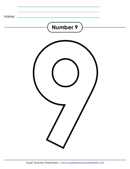 Number Nine - Outline - Number 9 Number Nine - Outline - Number 9