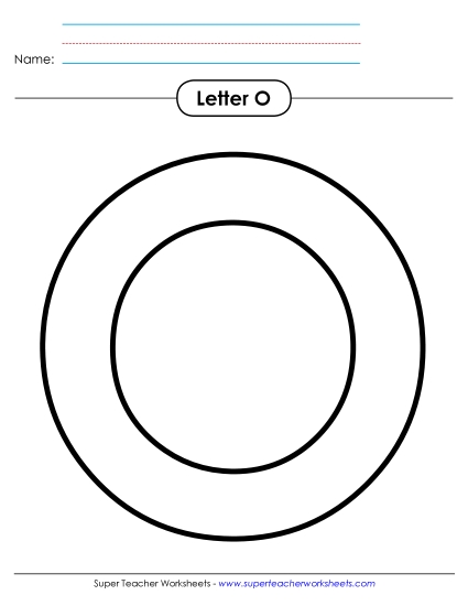 Letter Recognition - Outline - Uppercase O