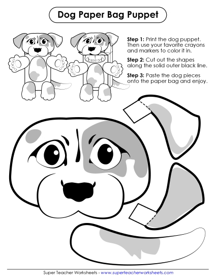 Year-Round - Paper Bag Puppet: Dog