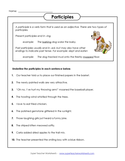 Participles - Participles Participles - Participles