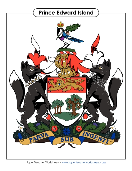 Flag & Coat of Arms - PEI Coat of Arms (Full Colour)