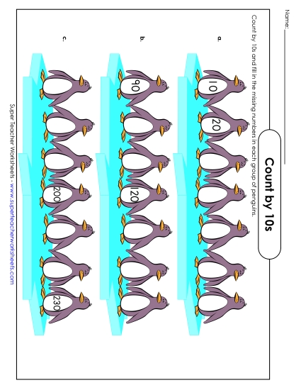 Penguins - Count by 10s