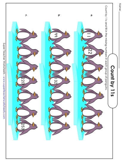 Penguins - Count By 11s Penguins - Count By 11s