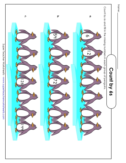 Penguins - Count By 6s