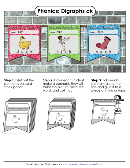 Worksheets - Pennants (CK Words)