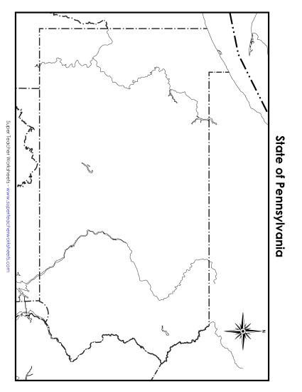 Pennsylvania - Pennsylvania Map (Blank)