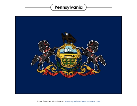 Flags & Seals - Pennsylvania State Flag (Full-Color Version) Flags & Seals - Pennsylvania State Flag (Full-Color Version)