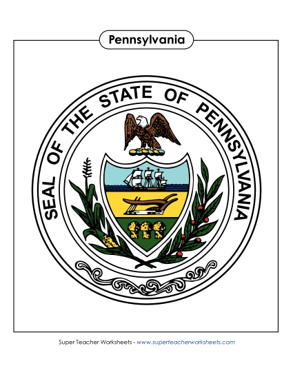 Flags & Seals - Pennsylvania State Seal (Full-Color Version) Flags & Seals - Pennsylvania State Seal (Full-Color Version)
