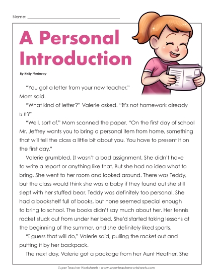 Fiction Stories - Personal Introduction (Fiction)
