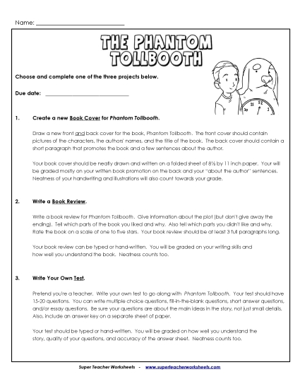 Whole Book - Phantom Tollbooth Projects Whole Book - Phantom Tollbooth Projects