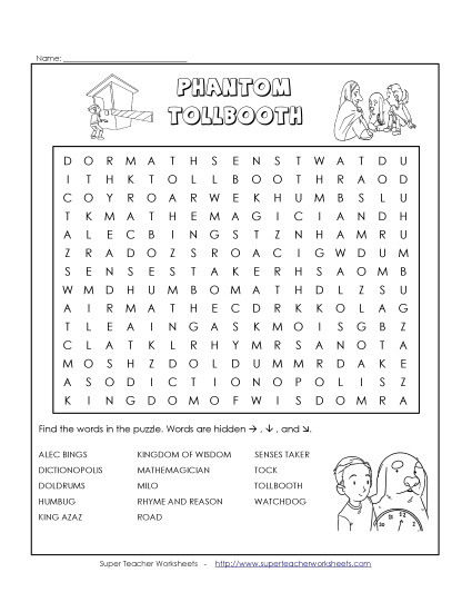 Whole Book - Phantom Tollbooth Word Search Whole Book - Phantom Tollbooth Word Search